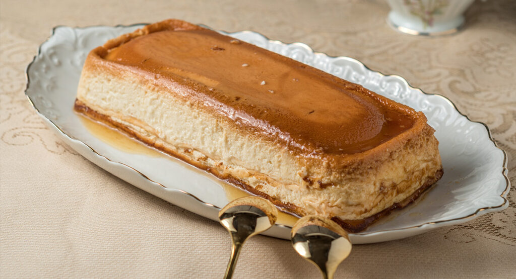 Flan de requesón