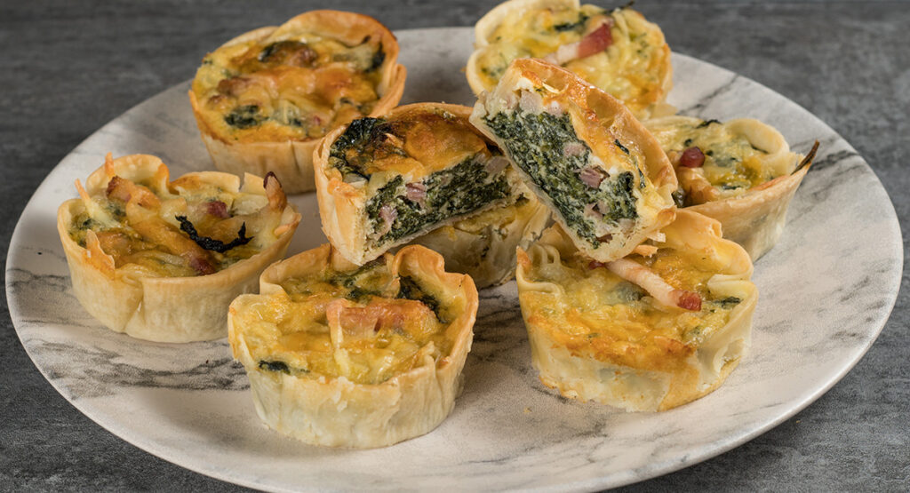 Tartaletas saladas de espinacas y ricotta