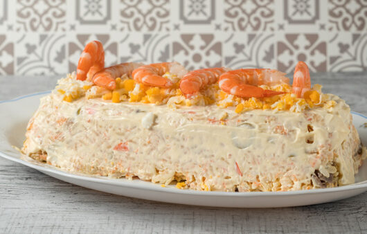 Pastel de arroz salado