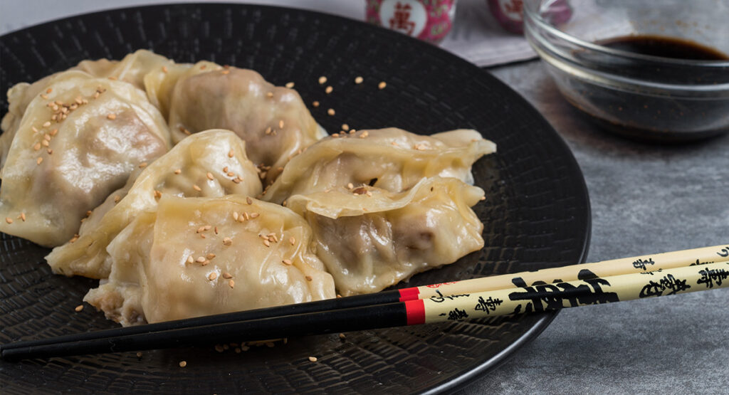 Gyozas de pollo bajas en fructosa fáciles