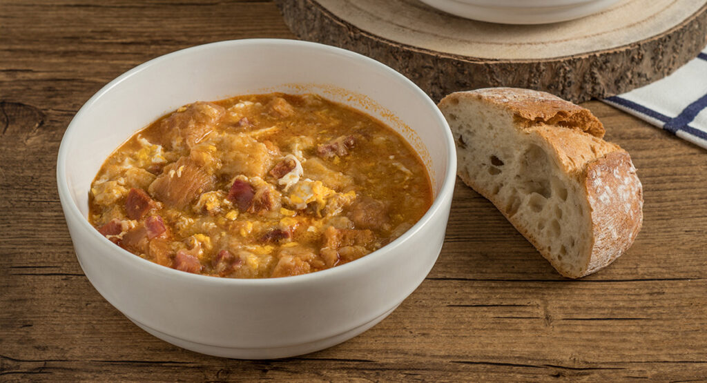 Sopa castellana apta para intolerantes a la fructosa