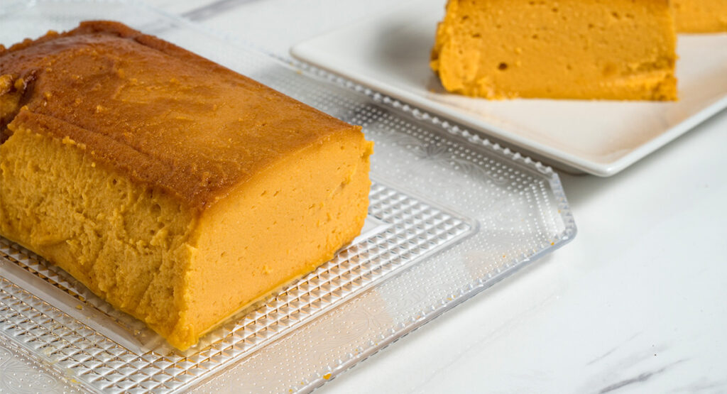 Flan de boniato o batata sin azúcar apto para intolerancias