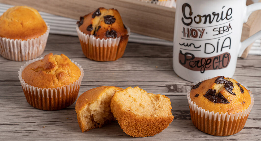 Magdalenas sin gluten super esponjosas