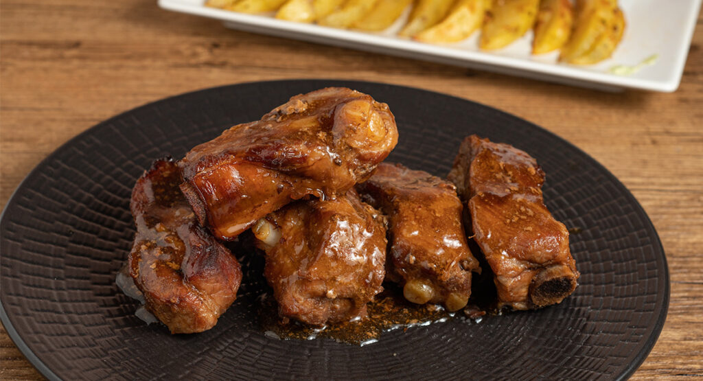 Costillas agridulces al horno