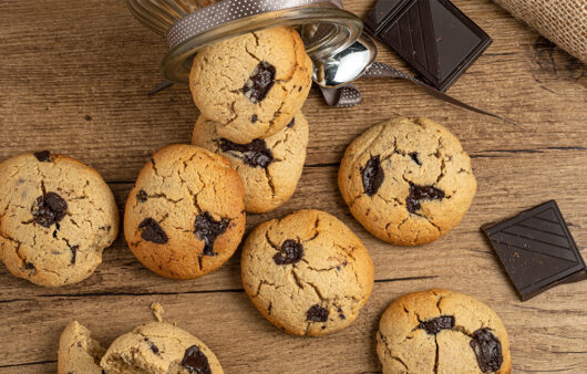 Cookies de chocolate sin gluten sin lactosa y sin fructosa