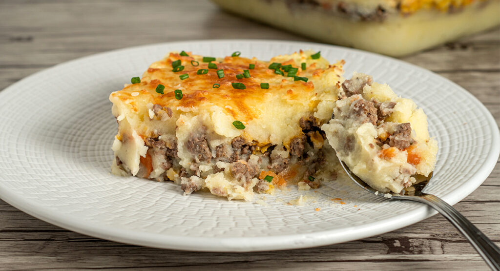 Pastel de patata y carne picada