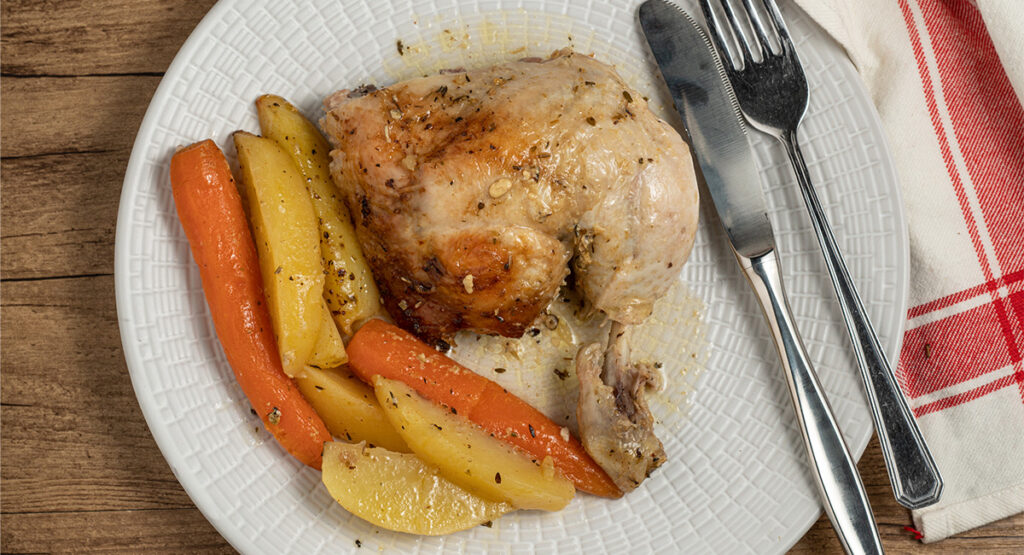 Pollo asado a la cazuela