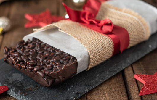 Turrón de chocolate crunchy sin fructosa