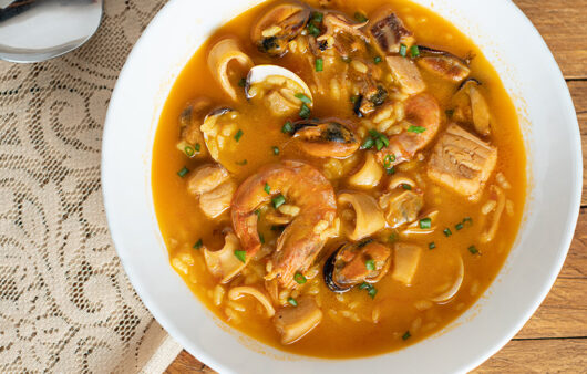 Arroz caldoso de marisco