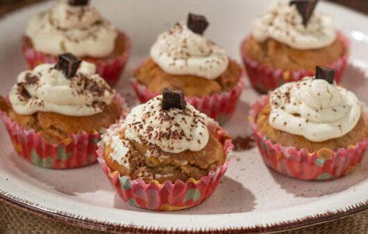 Cupcakes de tiramisú sin azúcar