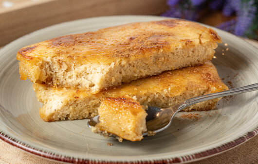 Torrijas con pan casero microondas sin azúcar