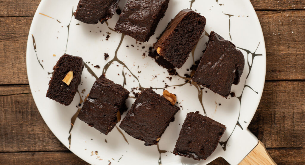 Brownie al microondas en cinco minutos