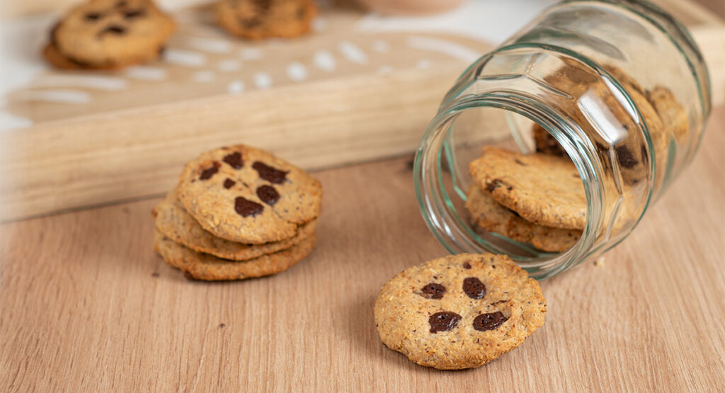 Cookies de avellana y espelta