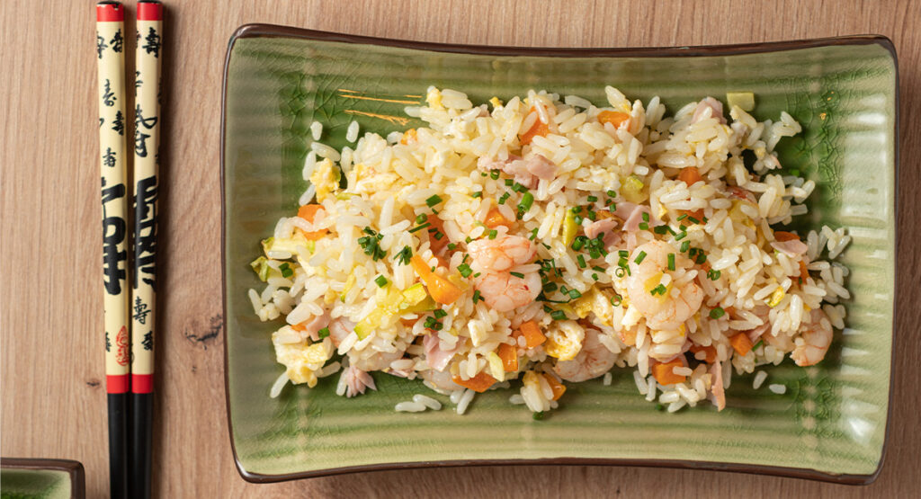 Arroz tres delicias bajo en FODMAPs