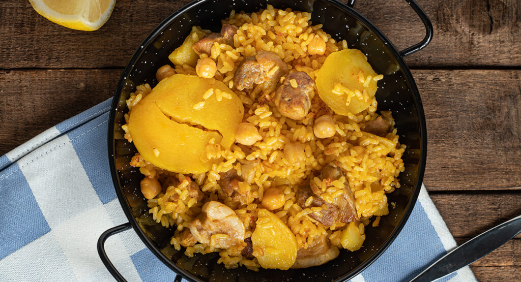 Arroz al horno con secreto ibérico