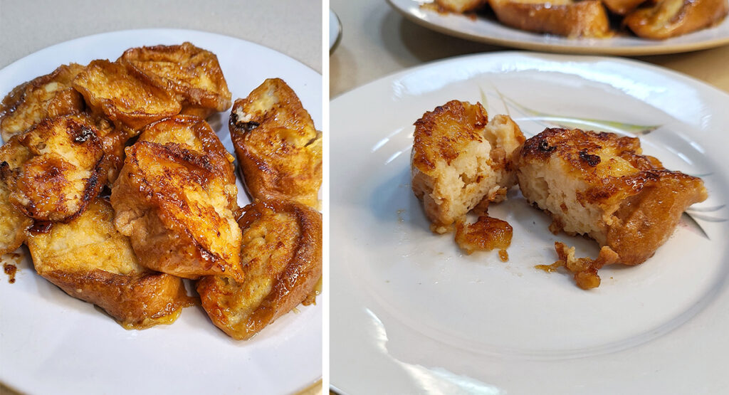 Torrijas caramelizadas SINSINSIN (fácil)