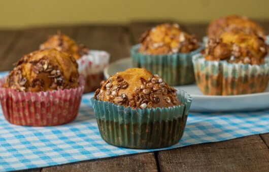 muffins de zanahoria y granola