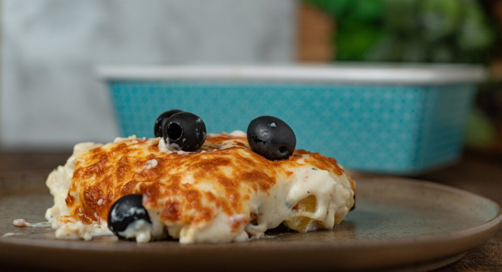 Bacalao com natas estilo portugués