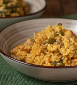 Arroz meloso con costilla