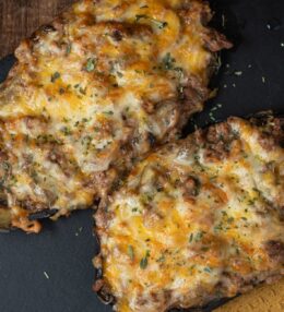Berenjena rellena fácil y cremosa