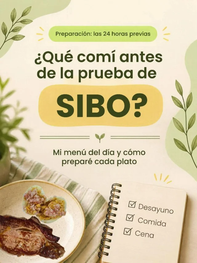 ¿Qué comí antes de la prueba de SIBO? 🍳🥩🐟

El día antes de la prueba del aliento toca dieta de preparación. Parece que las opciones son muy limitadas, pero al final comí de lujo. En el carrusel te enseño mi menú completo y cómo preparé el fiambre y los huevos rellenos.

Mi menú del día:
🍳 Desayuno: huevos revueltos con fiambre de pollo casero
🥩 Comida: huevos rellenos de gambas y entrecot a la plancha
🐟 Cena: merluza y tiras de sepia a la plancha

Antes de la prueba, ten en cuenta:
🥚 El día anterior solo se come carne, pescado, marisco y huevos, con aceite y sal
🍚 Algunos laboratorios desaconsejan también el arroz blanco, el jamón y los caldos de huesos
⏰ 12 horas de ayuno antes de la prueba
💊 4 semanas sin antibióticos y 15 días sin probióticos
🩺 Si tomas alguna medicación, consúltalo antes con tu centro

📌 Cada laboratorio tiene su propio protocolo, así que sigue siempre sus indicaciones. El miércoles te enseño cómo se hace la prueba y con qué laboratorio la hago 👀

Si te ha servido, dale a like, guárdalo para cuando te toque la prueba y compártelo con quien la tenga pronto 💚

#SIBO #dietaSIBO #saludintestinal #microbiotaintestinal #intestinoirritable